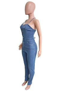 DENIM SEXY JUMPSUIT