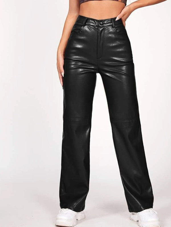 WOMEN SEXY PU LEATHER PANTS