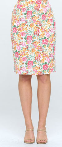 Women's Floral Knee-length Skirt - Lookeble