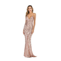 Women's Elegant Sequined Mermaid Dress - Lookeble