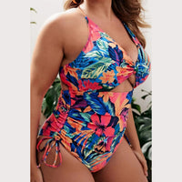 Women's Floral Plus Size One-piece Swimsuit - Lookeble